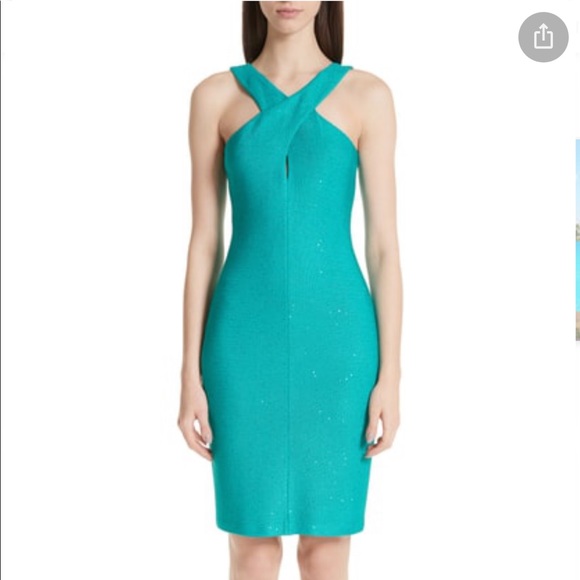 St John Blake Knit crossover dress - Picture 2 of 10